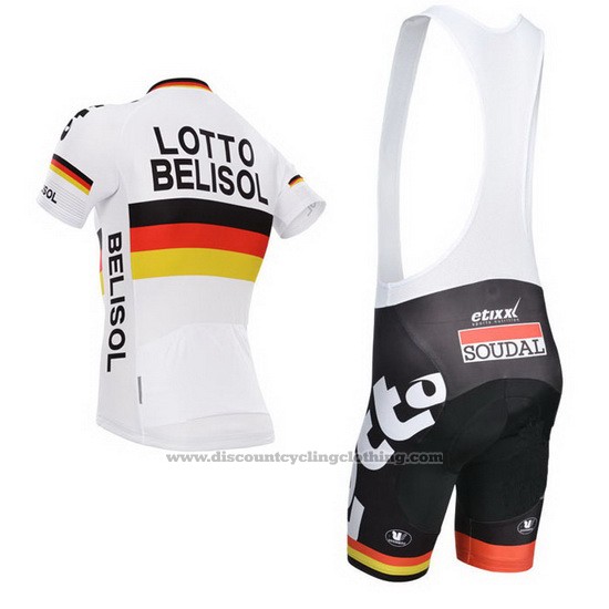 2014 Cycling Jersey Lotto Belisol Campion Germany Short Sleeve and Bib Short